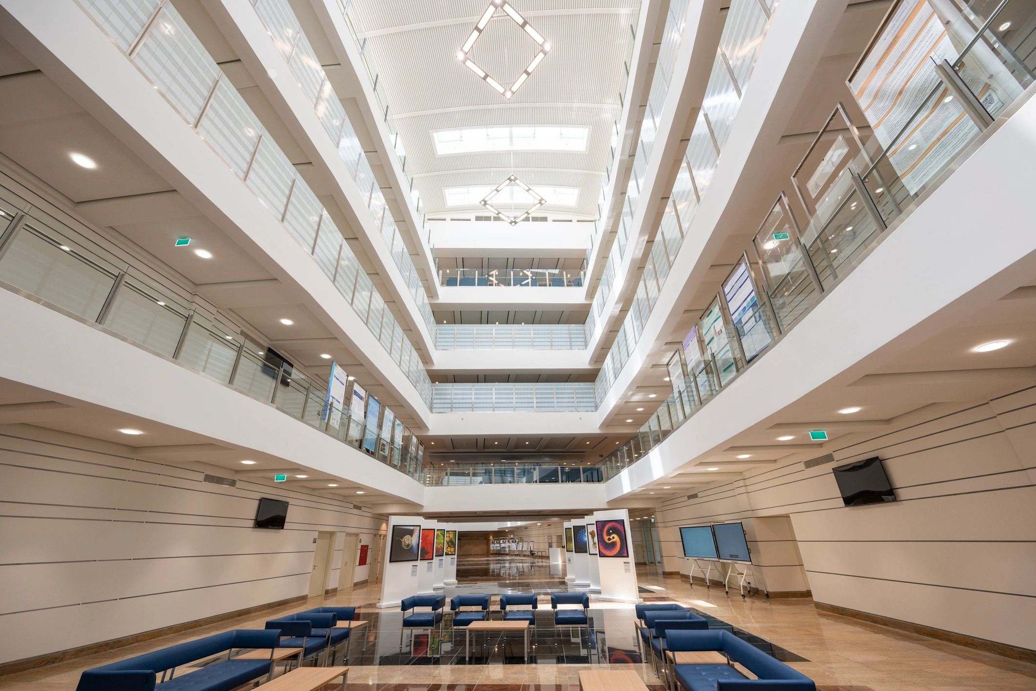 Bright modern dealership-style interior